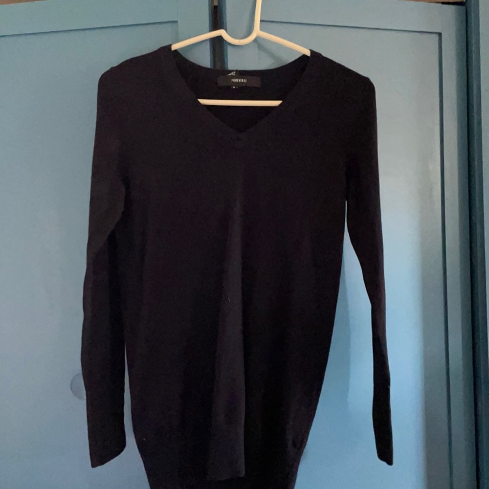 Long black dress top